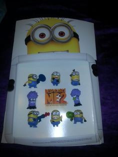 McDonalds display case of Despicable me 2 More