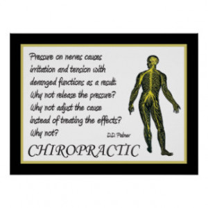 Chiropractic Adjust the Cause Poster