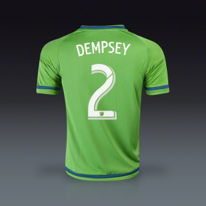 adidas Clint Dempsey Seattle Sounders Youth Home Jersey 2015