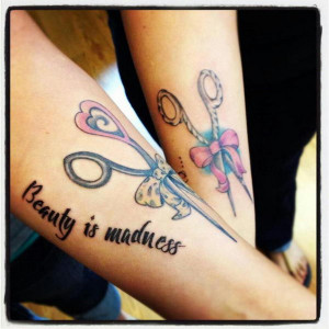 beauty is madness with scissors and ribbons