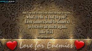 BIBLE QUOTES Luke 6:34 HD-WALLPAPERS FREE DOWNLOAD And if you lend to ...