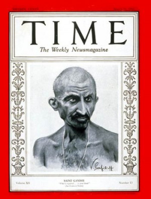 TIME Covers on Gandhi