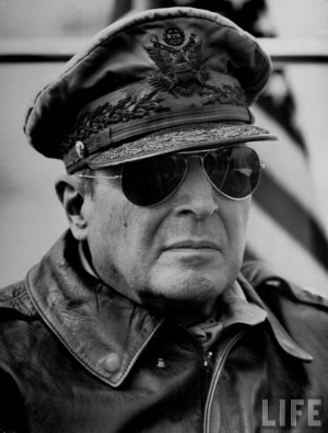 general Douglas MacArthur (1880-1964) had figured prominently in WW2 ...