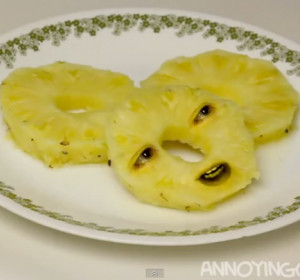 Pineapple as pineapple rings