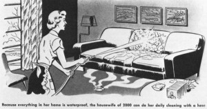 Funny 1950s Cartoon - Waterproof Home