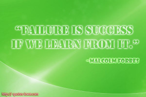 Learning From Failure Quotes
