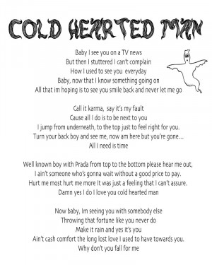 Cold Hearted People Cold hearted man