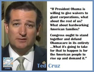 Ted Cruz #defundObamacare #Obamacare