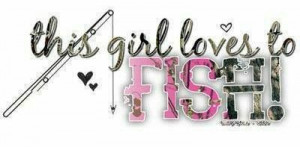 This girl loves to fish!