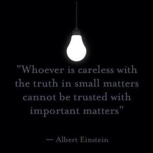 ... cannot be trusted with important matters ~Albert Einstein #quotes