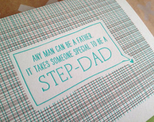Step Dad Father's Day Card. Step Father Card - Step Parent Card ...
