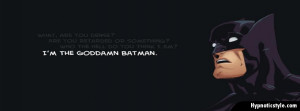 Batman Quote Timeline Cover