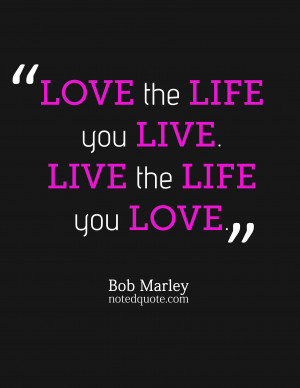Bob Marley Quote About Love