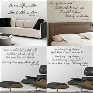 EXTRA-LARGE-BOB-MARLEY-QUOTES-WALL-STICKERS-CHOICE-4-NEW-BESPOKE-DECAL ...