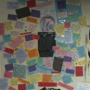 Quote wall in my dorm room :)