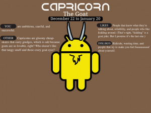 Capricorn Android G1 Wallpaper
