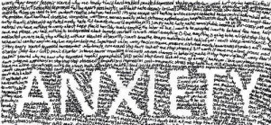anxiety, depression, fear, word art