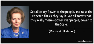 Socialists cry Power to the people, and raise the clenched fist as ...