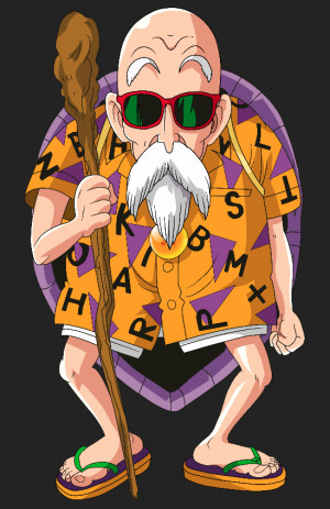 One day Master Roshi and his companion were walking at the beach when ...