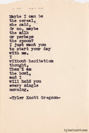 Typewriter Series #372 by TylerKnott Gregson #tylerknott