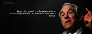 Ron Paul Liberty For Safety Quote Ron Paul Regulating Speech Quote