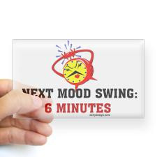 Mood Swing Rectangle Sticker for