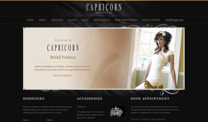 Capricorn Bridal Fashion in Carlisle - web design