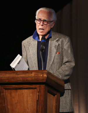 John Guare Playwright John Guare attends a reading of Swoosie Kurtz 39 ...