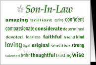 Happy Birthday Son-In-Law card - Product #375022