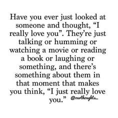 Awe !!! When he looks at me and says how much do you love me this much ...