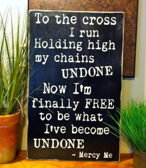 Mercy Me Wall Hanging Quote by UnchainedBracelets on Etsy, $25.00