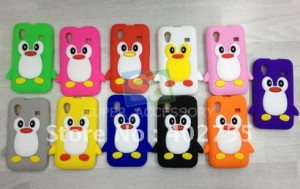 Soft Penguin 3D Silicone Case Cover Silicon Skin for Samsung Galaxy