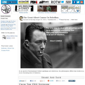 Albert Camus Rebellion Quote
