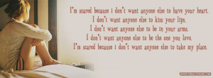 Im Scared Because I Dont Want Cover