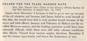 Why the attack on Pearl Harbor happened when it did.