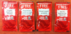 More Taco Bell Fire Sauces with their packet quotes...
