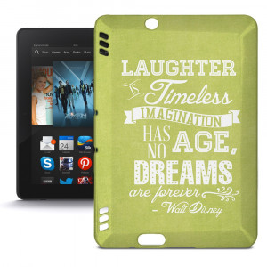 Details about Green Laughter is Timeless Walt Disney Quote Tablet Hard ...