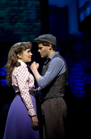 Show Photos - Newsies - Kara Linsey - Jeremy Jordan