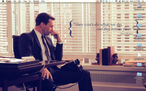 nerdolution:Made a new Mad Men wallpaper for my laptop.