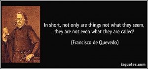 Francisco de Quevedo Quote