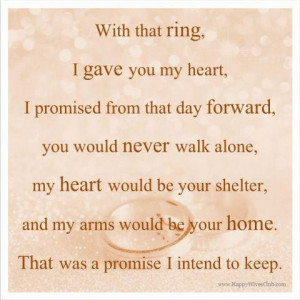 With this ring... #Marriage #Love #Quote