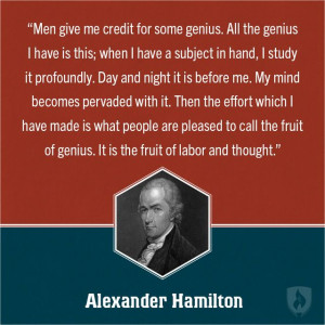 Alexander Hamilton Education Quote
