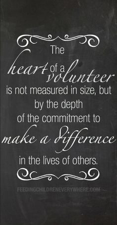 ... make a difference in the lives of others.