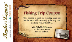 Be part of the upward trend: give the gift of time and fishing.
