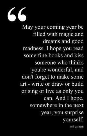 New years quote by Neil Gaiman