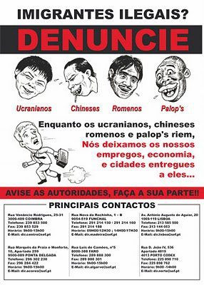 Thread: Funny Portuguese Anti-immigration Poster – 1173 days old