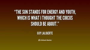 The sun stands for energy and youth, which is what I thought the ...