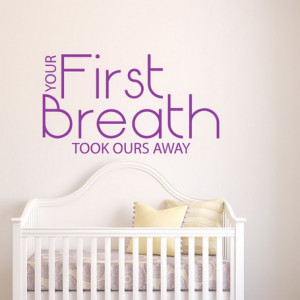 Life Quotes Wallpapers Art Stickers in Purple Baby Bedroom Decoration ...