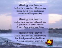 Missing you forever A Poem | The Grief Toolbox More