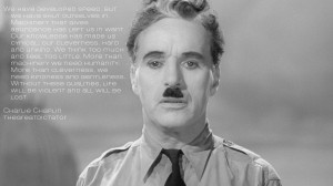Hi-Resolution Wallpaper of a quote from Charlie Chaplin's Speech in ...